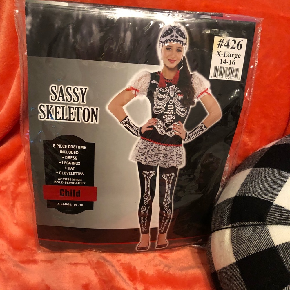 Sassy Skeleton Child’s Halloween Costume